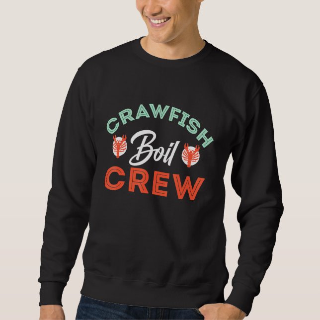 Retro Crawfish Boil Crew Sweatshirt (Front)