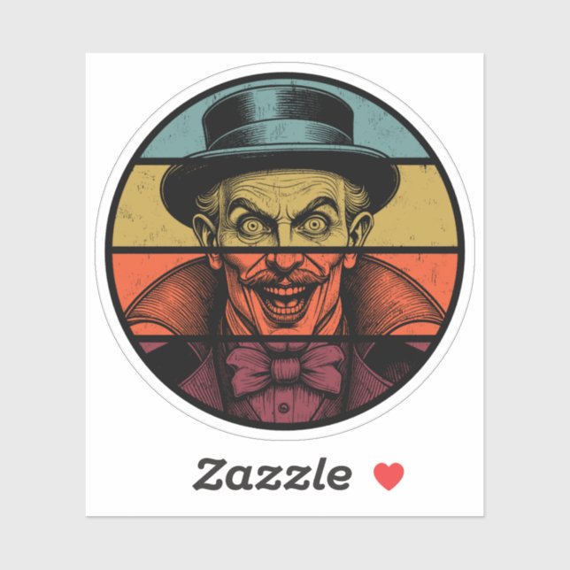 Retro Crazed Face Illusionist (Sheet)