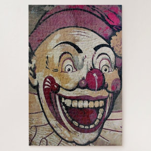 Retro Creepy Clown Jigsaw Puzzle