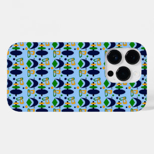Retro Crescent Totem Shapes Case-Mate iPhone 14 Pro Case