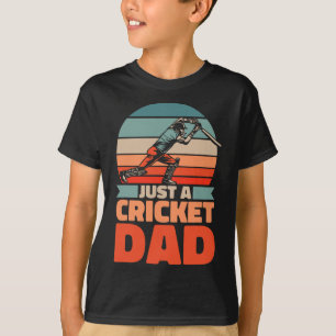 Retro Cricket Father - Vintage Cricketer Just A Cr T-Shirt