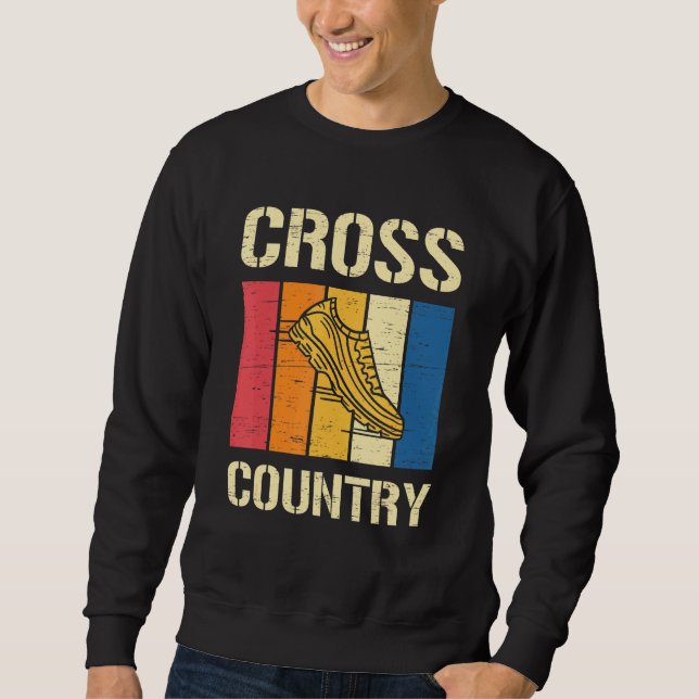 Retro Cross Country Running Running Sport Cardio W Sweatshirt (Front)