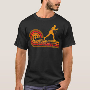 Retro Cross Country Skier Vintage Skiing  T-Shirt