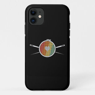 Retro Cross Stich Case-Mate iPhone Case