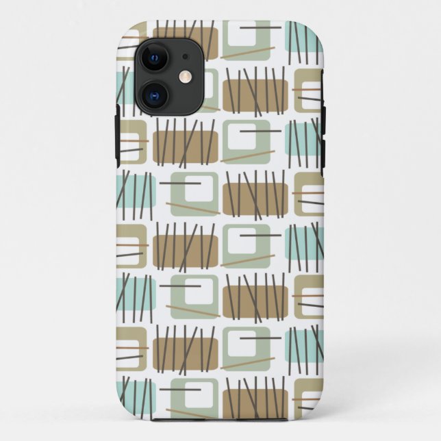 Retro Crosshatch Patterned Case-Mate ID™ iPhone 5 Case (Back)