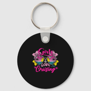 Retro Cruise Girls Gone Cruising Vacation Trip Fun Key Ring