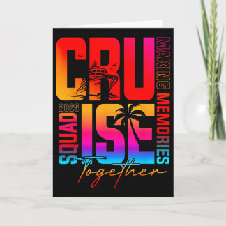 Retro Cruise Squad 2025 Making Memories Together F Card
