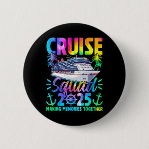 Retro Cruise Squad 2025 Making Memories Together T 6 Cm Round Badge