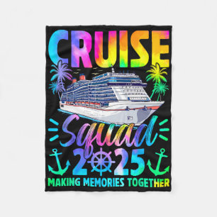 Retro Cruise Squad 2025 Making Memories Together T Fleece Blanket