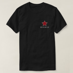 Retro Crvena Zvezda Beograd Minimalisticki T-Shirt