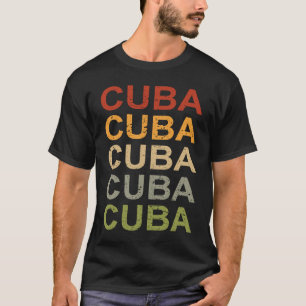 Retro Cuba Travel Proud Cuban Sunset Pride Vacatio T-Shirt