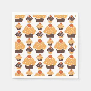 Retro Cupcake Napkin