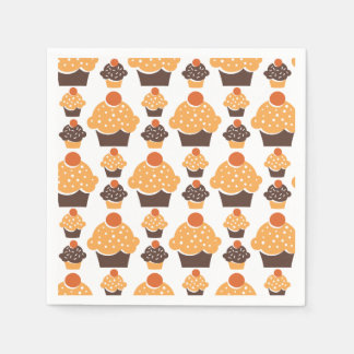 Retro Cupcake Napkin