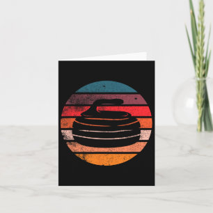 Retro Curling Winter Sports Ski Vintage Curler Sto Card