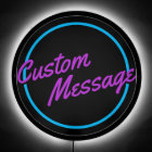 Retro Custom Blue Purple Script