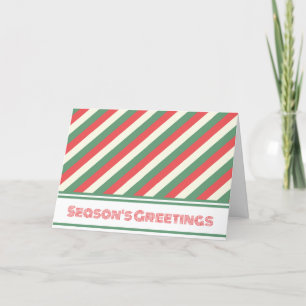 Retro Custom Business QR Code Corporate Christmas Holiday Card