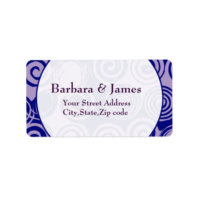 Retro Custom Return Address Labels (Front)