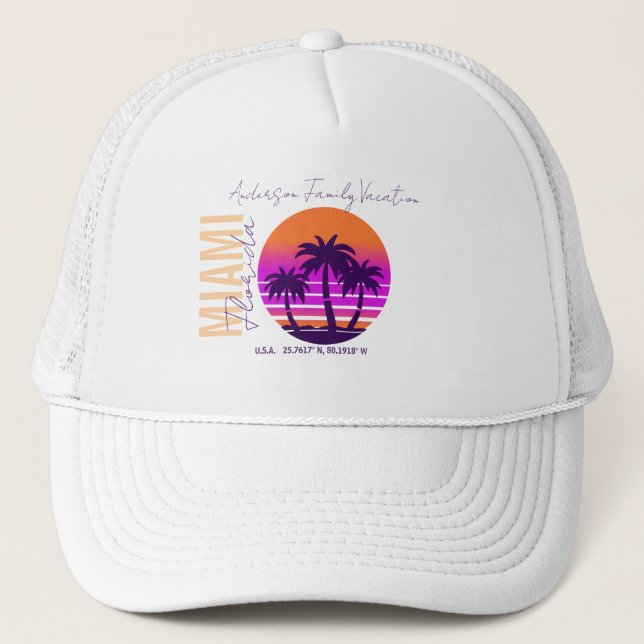 Retro Custom Vacation Hat (Front)