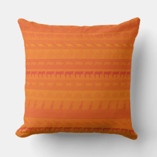 Retro Cute Animals Pattern #8 Cushion
