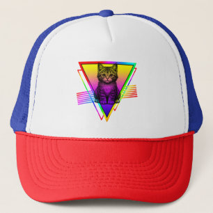 Retro Cute Cat Trucker Hat