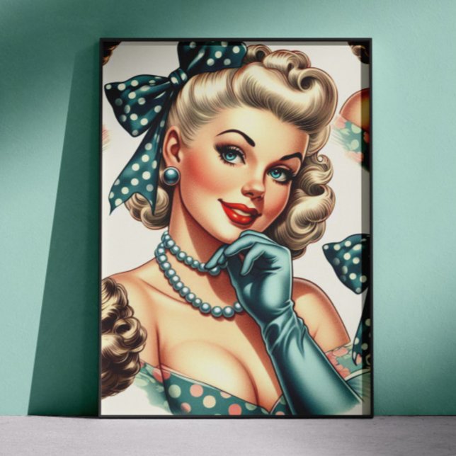 Retro Cute Classic Pinup Poster (Creator Uploaded)