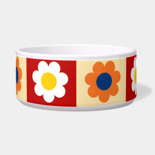 Retro Cute colourful Flowers Pattern 