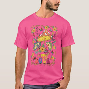 Retro Cute Flower Mushroom Hippie Soul Vintage 70s T-Shirt