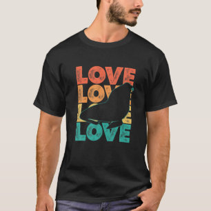 Retro Cute I Love Sealion Theme Idea For Sea Anima T-Shirt
