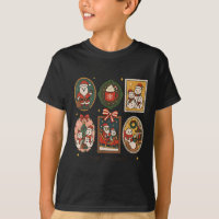 Retro Cute Merry And Bright Christmas Frame Funny 