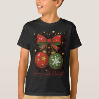 Retro Cute Merry And Bright Christmas Ornament Coq