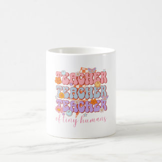 Retro cute teacher coffee mug