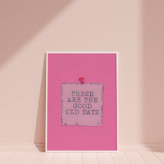 Retro Cute Trendy Quote Poster For Wall Art