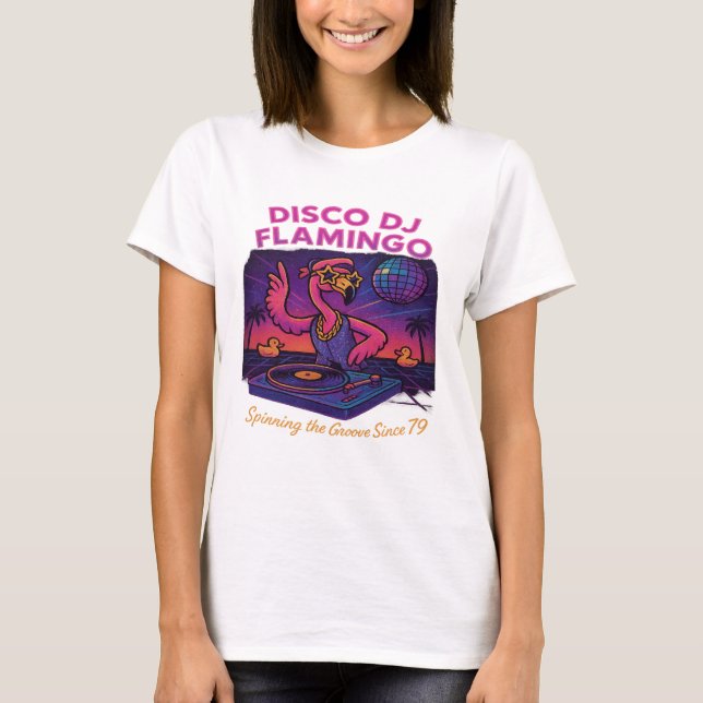 Retro Cyberpunk Giraffe – Neon Street Samurai Vibe T-Shirt (Front)