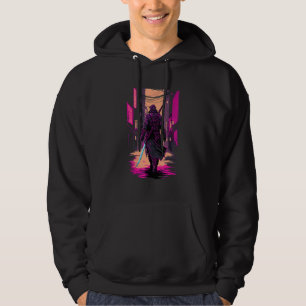 Retro Cyberpunk Samurai Japanese Vaporwave Aesthet Hoodie