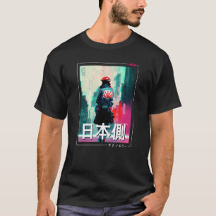 Retro cyberpunks Tokyo indie lofi japan aesthetic  T-Shirt