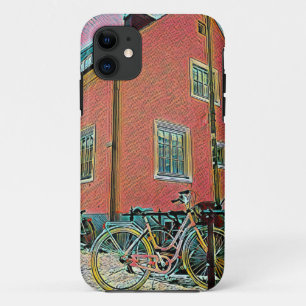 Retro cycling artwork Case-Mate iPhone case