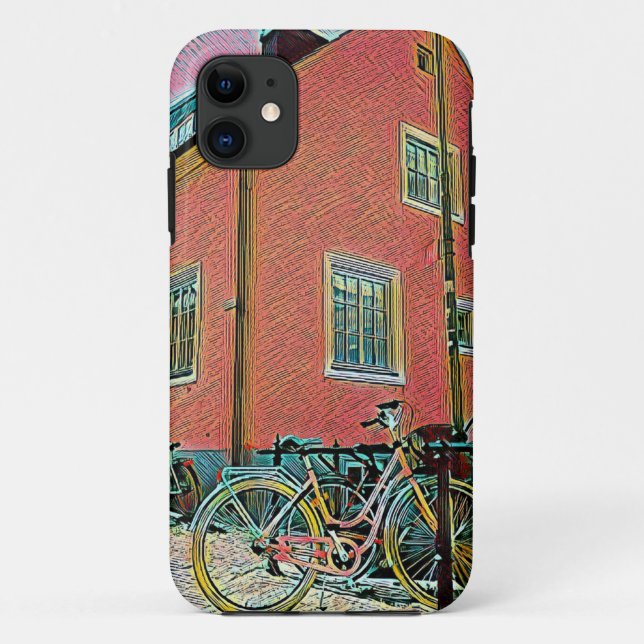 Retro cycling artwork Case-Mate iPhone case (Back)