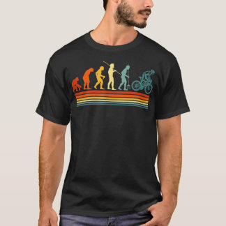 Retro Cyclist Evolution Bike Cycle Bicycle Vintage T-Shirt