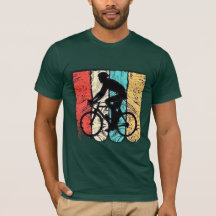 Retro Cyclist Silhouette | Vintage Abstract Bike