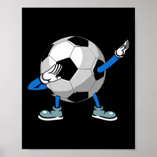 Retro Dabbing Soccer Ll For Boys, Men, And Sports Poster