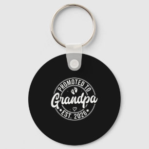 Retro Dad Est. 2026 Promoted To Grandpa Est 2026 N Key Ring