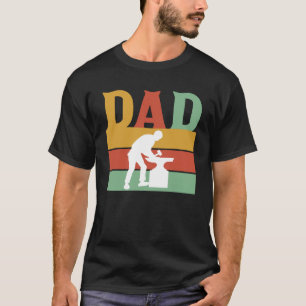 Retro Dad Father Blacksmith Hoof Blacksmith Crafts T-Shirt