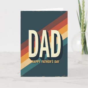Retro Dad Fathers Day Card