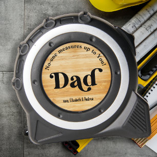 Retro DAD No One Measures Up Personalised Wood 1