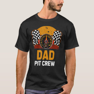 Retro Dad Pit Crew Car Racer Family Matching Racin T-Shirt