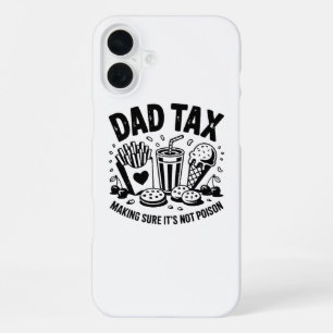 Retro Dad Tax Distressed Snack Art iPhone 16 Plus Case