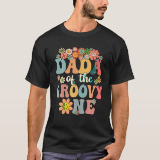 Retro Dada of Groovy One Matching Family 1st Birth T-Shirt