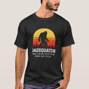 Retro Dadsquatch Bigfoot Squatchy Sasquatch T-Shirt