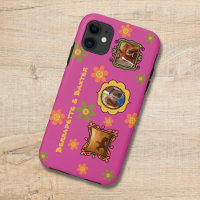 Retro Daisy 3 Photo Horse Pet Collage and Name