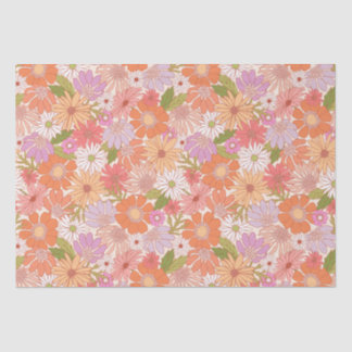 Retro Daisy Garden Tissue Paper